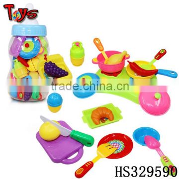 colorful funny play toy kitchen set