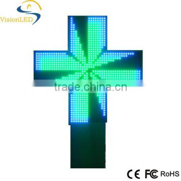 Wholesale Gif Animation LED Cross/ Led pharmacy cross