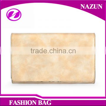 Factory Top Grade Quality Gold Lady Purses Messenger Bags Women PU Leather Clutch Bags