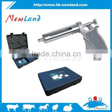 2016 veterinary products 50ml metal pistol veterinary syringe