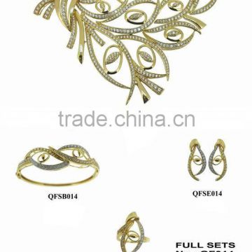 18k solid gold fashion jewelry,custom jewelry as a gift QF014