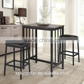 marble top tables indoor dining table set bar furniture