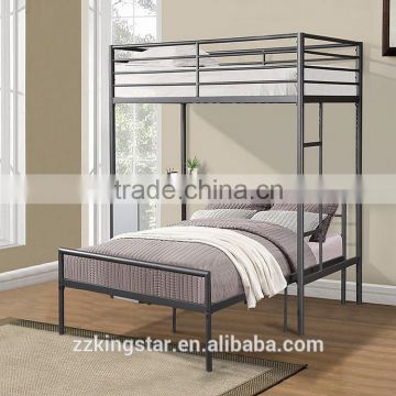 heavy duty metal furniture bed frame with workstation metal bunk bed
