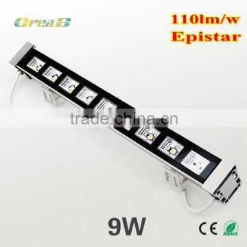Aluminum outdoor RGB 9w party light wall washer