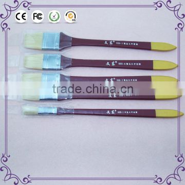 5 sizes long handle white bristle hair wall painting brush set