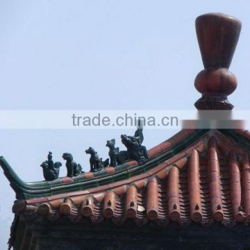 Oriental style garden gazebo Chinese clay tiles