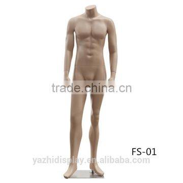 window display fiberglass matt skin muscle male mannequin for sale