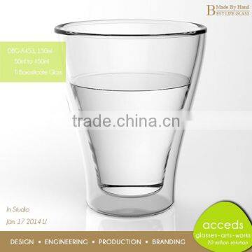 Promotional Borosilicate Glass Cup 150ml Milk Glass Cup