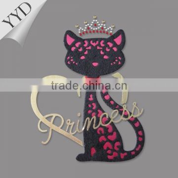 princess cat custom logo patch for school or teams