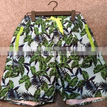 100%polyester fancy 2016 mens quality beach shorts