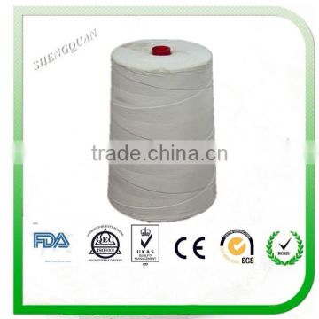 China high quality raw white bag closing sewing thread