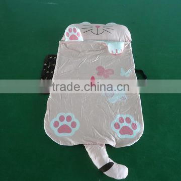 cat shape pillow blanket mat 3 in 1 baby sleep bag waterproof cartoon indoor floor sleep mat