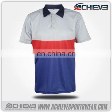 2017 best selling custom sublimation breathable polo shirts