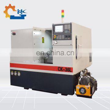 High accuracy turning metal products mini automatic cnc turret lathe