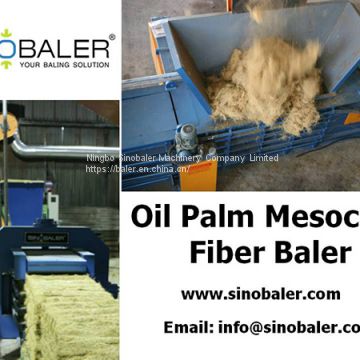 Oil Palm Mesocarp Fiber Baler Machine