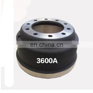 3600A Top Quality Cast Iron Truck Brake Drum