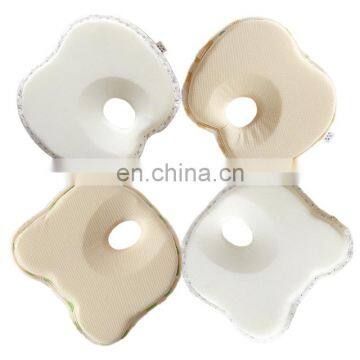 Baby Custom Organic Cotton Anti Roll Sleep Nursing Memory Foam Flat Head Shape Support Baby Pillow Manufacturer For Newborn