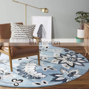 Wholesale New Design Living Room Bedroom Decor Custom Printing Round Floor Carpet Contour Mat