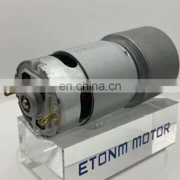 12v 60w dc geared motor with high speed and high torque