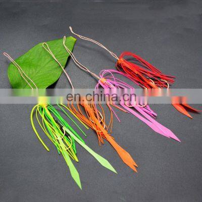 Free sample New Products Nakai Style handmade Fishing Silicone Rubber Skirts With Jigging Assist Hook