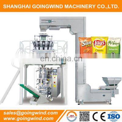 Automatic potato chips packaging machine auto small potato chip bag weighing filling packing equipment cheap price for sale