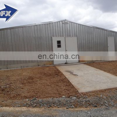 China chicken prefab steel structure poultry house processing factory supplies