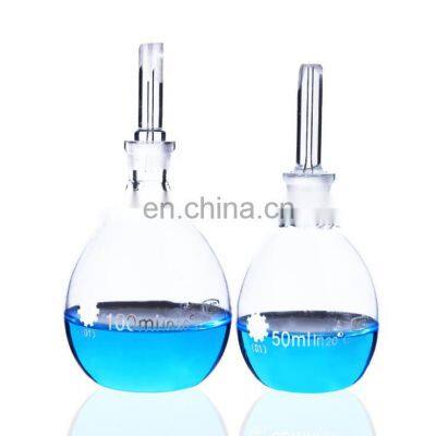 Manufacturer Custom Pycnometer Glass Gas Laboratory Pycnometer