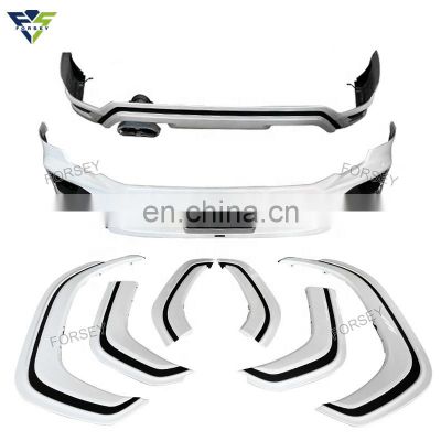 2022 Facelift Auto Parts Front&Rear Bumper Car Exhaust Pipe For Toyota Land Cruiser LC300 Car body kits Upgrade