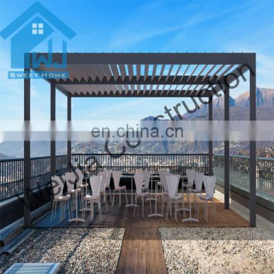 Sun shade terrace roof remote control patio electric aluminum pergola bioclimatic