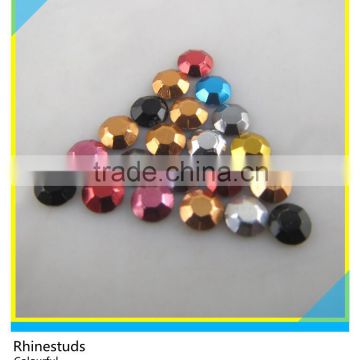 Hotfix Colorful Aluminum Octagon Rhinestone And Flatback Loose Metal Rhinstuds