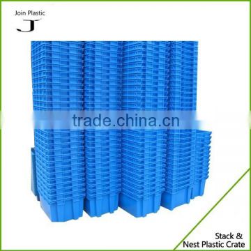 Stack plastic storage boxes on wheels