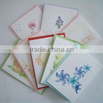 handmade greeting card and envelope set
