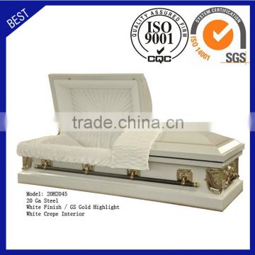 20H2045 funeral supply high quality cheap price coffin American steel casket