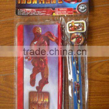 2015 new 4pcs stationery set spiderman