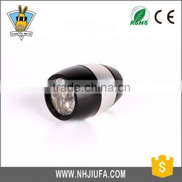 JF Fashion Design Aluminum Alloy Round Ball Shape 6LED Keychain LED Flashlight Wholesale