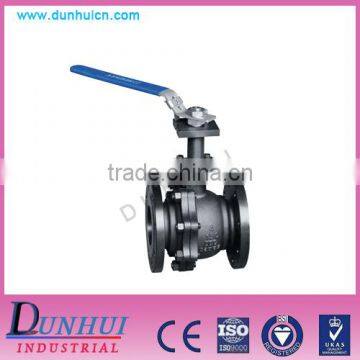 Q41F type flange connection cast steel multi-function ball valve