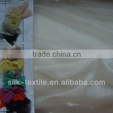 100%silk knitted tulle fabric
