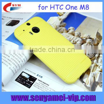 gridding silicon double dip for htc one m8, double dip hard case for htc one