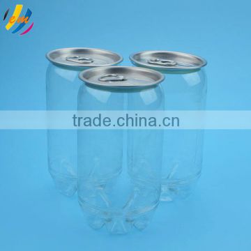 206# clear plastic PET drinks can