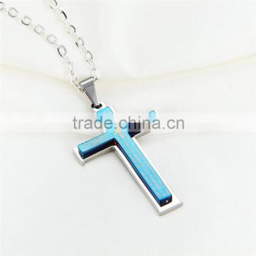 DAIHE stainless steel christian cross essential pendant necklace wholesale