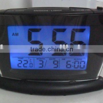 2" digital display smart-light LCD calendar clock