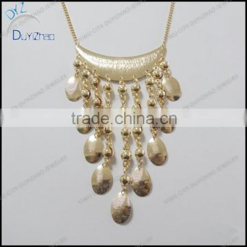 China Wholesale Jewelry Necklace Fashion Design Women's Gold Tassel Necklace