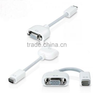 High Quality Mini DVI to VGA Monitor Vedio Adapter Convertor Cable for Macbook Mac Air Pro Free Shipping