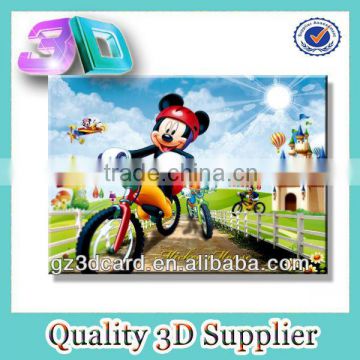 PET lenticular 3d cartoon animal pictures of mickey