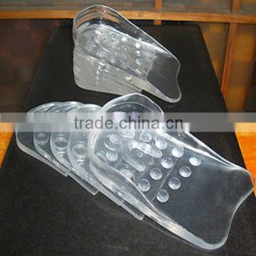 Soon Taller Shoe Insole/Cushions Thicken PU Gel Pure Silicone Height Increasing Pads