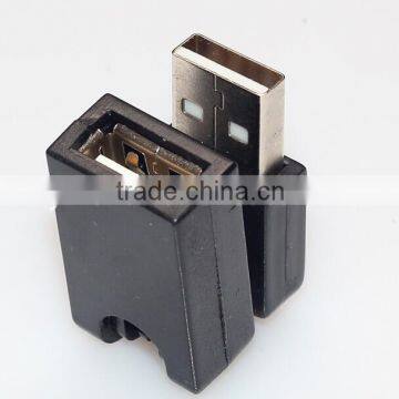 USB2.0 360Degree Angle Rotation Extension A Male to USB Female Adapter