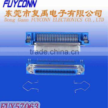 Female Centronics PCB Mount Right Angle 57 Series DDK 40 type Receptacle Connector with Bail Lock