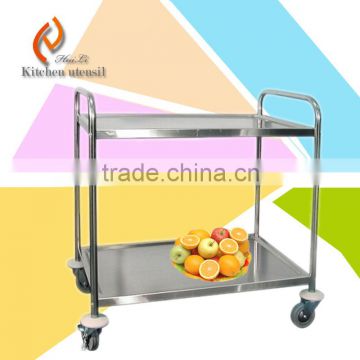 The latest design fashion style chinese price stainless steel hotel guest room serve trolley cart