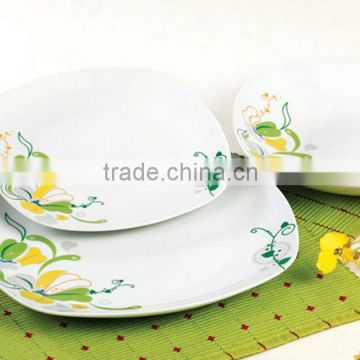 18Pcs Hot sale Square fine porcelain dinner sets for kitchenwares
