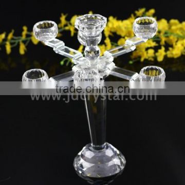 Five Fork Crystal Candlestick For Wedding Decoration Or Home Use